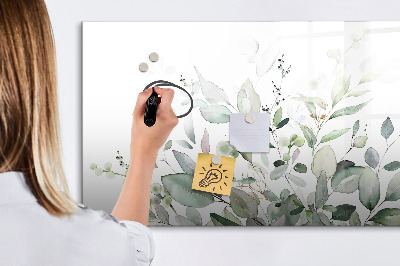 Tableau magnétique mural Feuilles de plantes