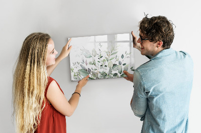 Tableau magnétique mural Feuilles de plantes