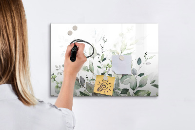 Tableau magnétique mural Feuilles de plantes