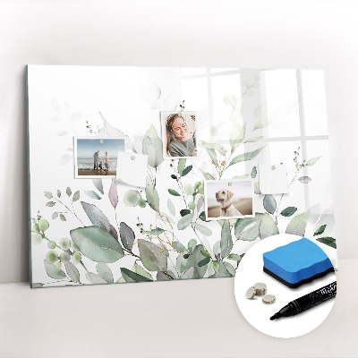 Tableau magnétique mural Feuilles de plantes