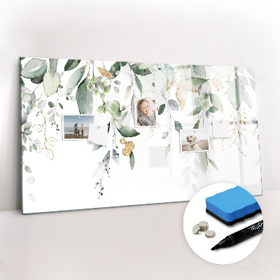 Tableau effaçable magnétique Feuilles nature plantes