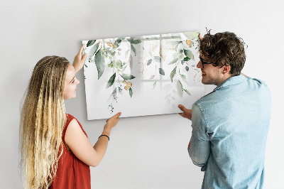 Tableau effaçable magnétique Feuilles nature plantes