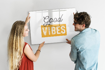 Tableau verre magnétique Une phrase inspirante