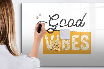 Tableau verre magnétique Une phrase inspirante