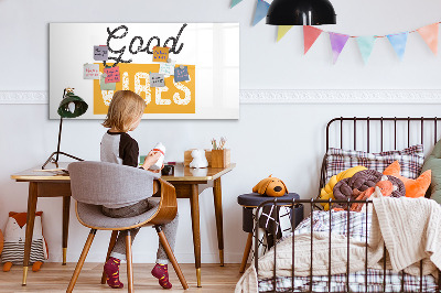 Tableau verre magnétique Une phrase inspirante