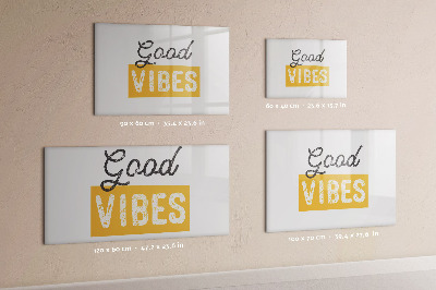 Tableau verre magnétique Une phrase inspirante