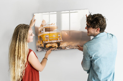 Tableau effaçable magnétique Vacances en voiture