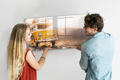Tableau effaçable magnétique Vacances en voiture