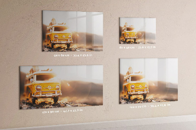 Tableau effaçable magnétique Vacances en voiture