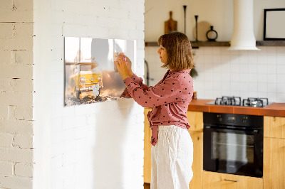 Tableau effaçable magnétique Vacances en voiture