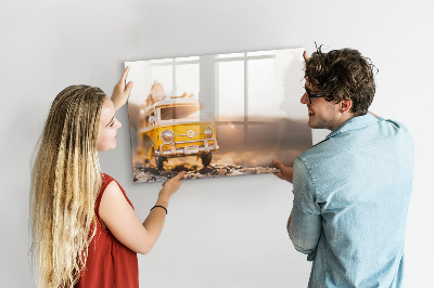 Tableau effaçable magnétique Vacances en voiture