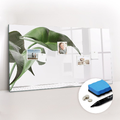 Tableau verre magnétique Feuilles abstraites
