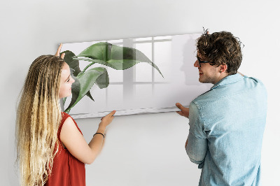 Tableau verre magnétique Feuilles abstraites