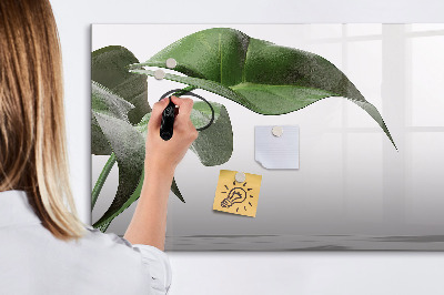 Tableau verre magnétique Feuilles abstraites