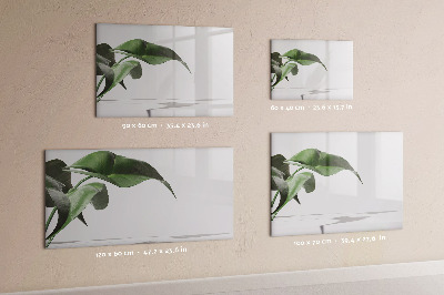 Tableau verre magnétique Feuilles abstraites