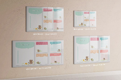 Tableau effaçable magnétique Liste de souhaits