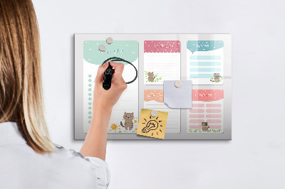 Tableau effaçable magnétique Liste de souhaits