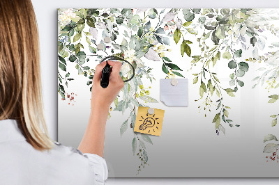 Tableau effaçable magnétique Nature en fleurs
