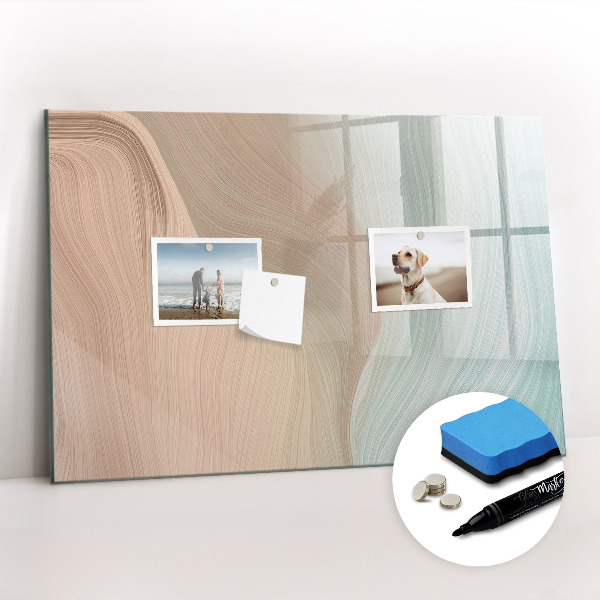 Tableau magnétique mural Abstraction des vagues