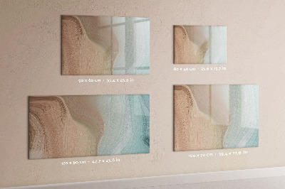 Tableau magnétique mural Abstraction des vagues