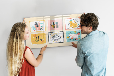 Tableau verre magnétique slogans de motivation