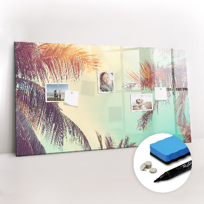 Tableau effaçable magnétique Palmiers tropicaux