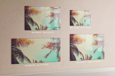 Tableau effaçable magnétique Palmiers tropicaux
