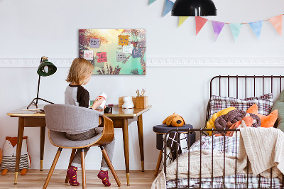 Tableau effaçable magnétique Palmiers tropicaux