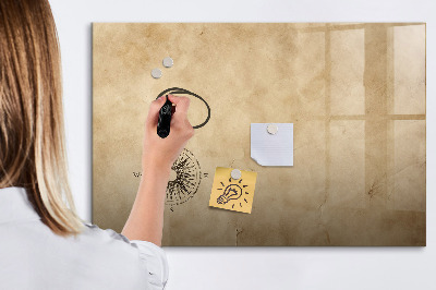 Tableau effaçable magnétique Boussole en toile