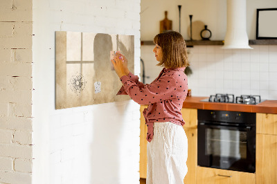 Tableau effaçable magnétique Boussole en toile