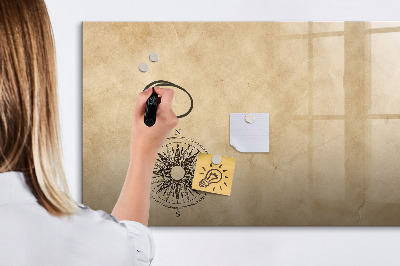 Tableau effaçable magnétique Boussole en toile