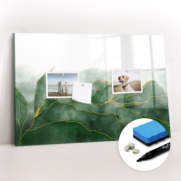 Tableau effaçable magnétique Feuilles abstraites