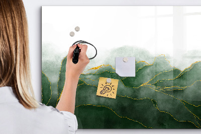 Tableau effaçable magnétique Feuilles abstraites