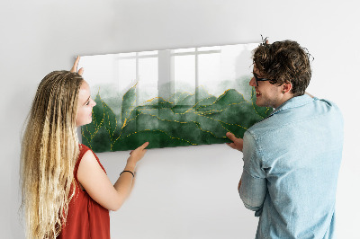 Tableau effaçable magnétique Feuilles abstraites