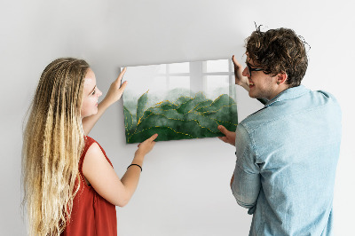 Tableau effaçable magnétique Feuilles abstraites