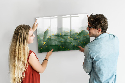 Tableau effaçable magnétique Feuilles abstraites