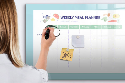 Tableau magnétique mural Planificateur de repas