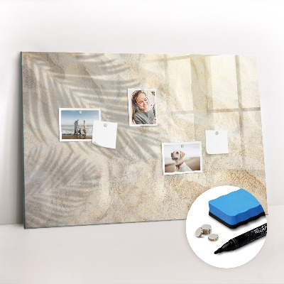 Tableau effaçable magnétique Sable à l'ombre des palmiers