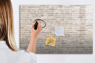 Tableau effaçable magnétique Mur de briques