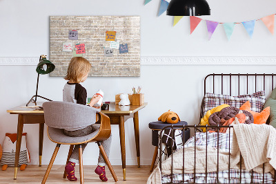 Tableau effaçable magnétique Mur de briques