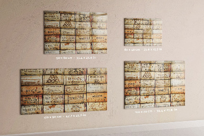 Tableau magnétique mural Bouchons de vin