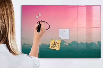 Tableau effaçable magnétique Ciel dégradé