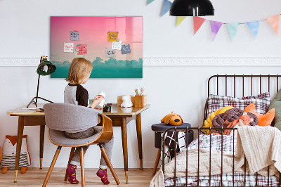 Tableau effaçable magnétique Ciel dégradé