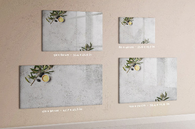 Tableau effaçable magnétique Olives minimalistes