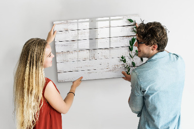 Tableau effaçable magnétique planches de bois
