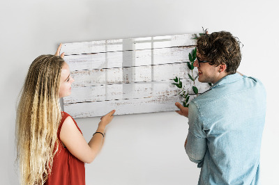 Tableau effaçable magnétique planches de bois