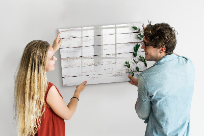 Tableau effaçable magnétique planches de bois