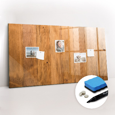 Tableau magnétique mural planches de bois