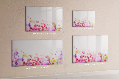 Tableau effaçable magnétique Fleurs dans le pré