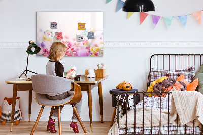 Tableau effaçable magnétique Fleurs dans le pré